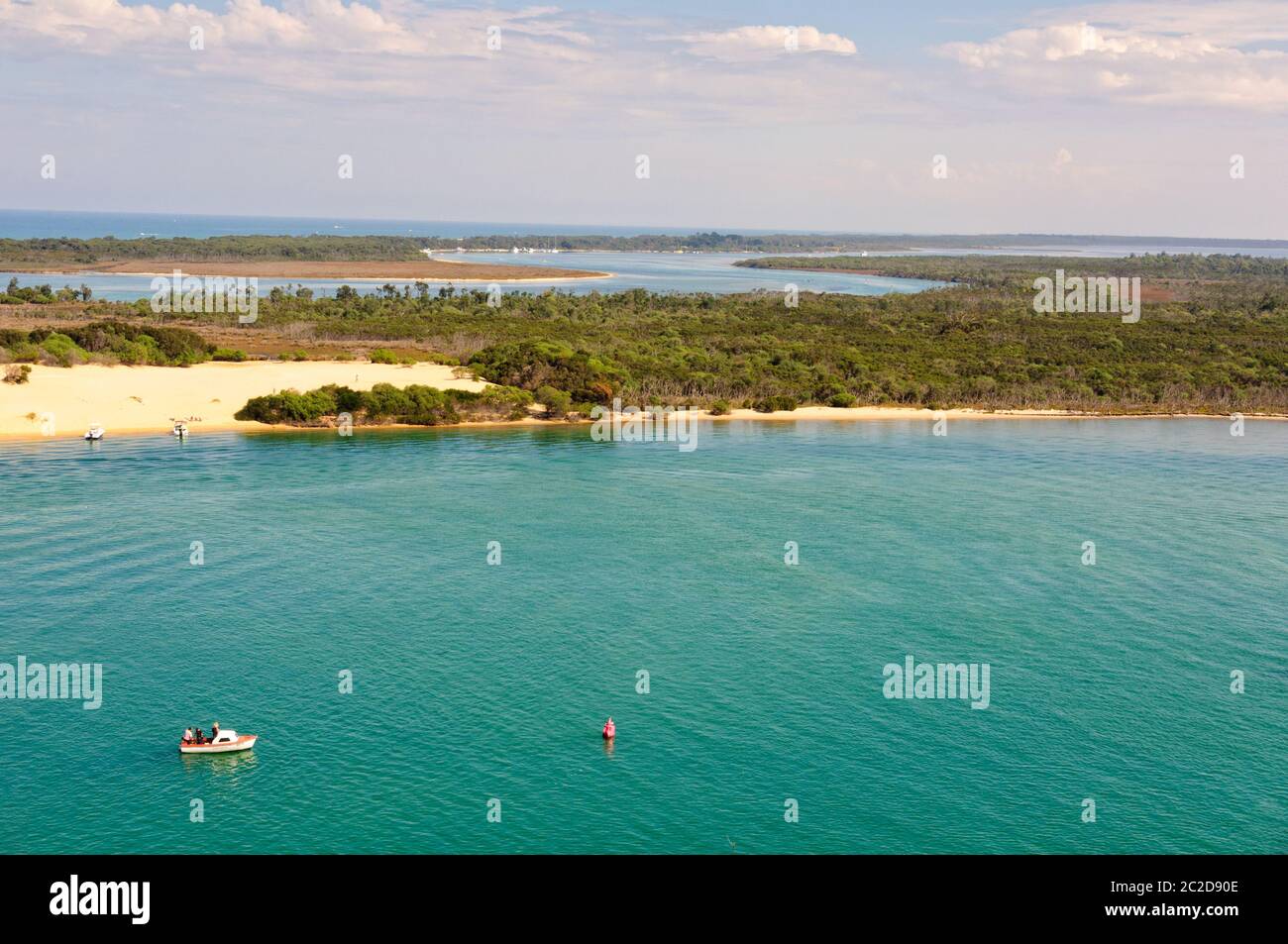 Flannagans Insel-Wasserstraße in Lakes Entrance, Victoria, Australien Stockfoto