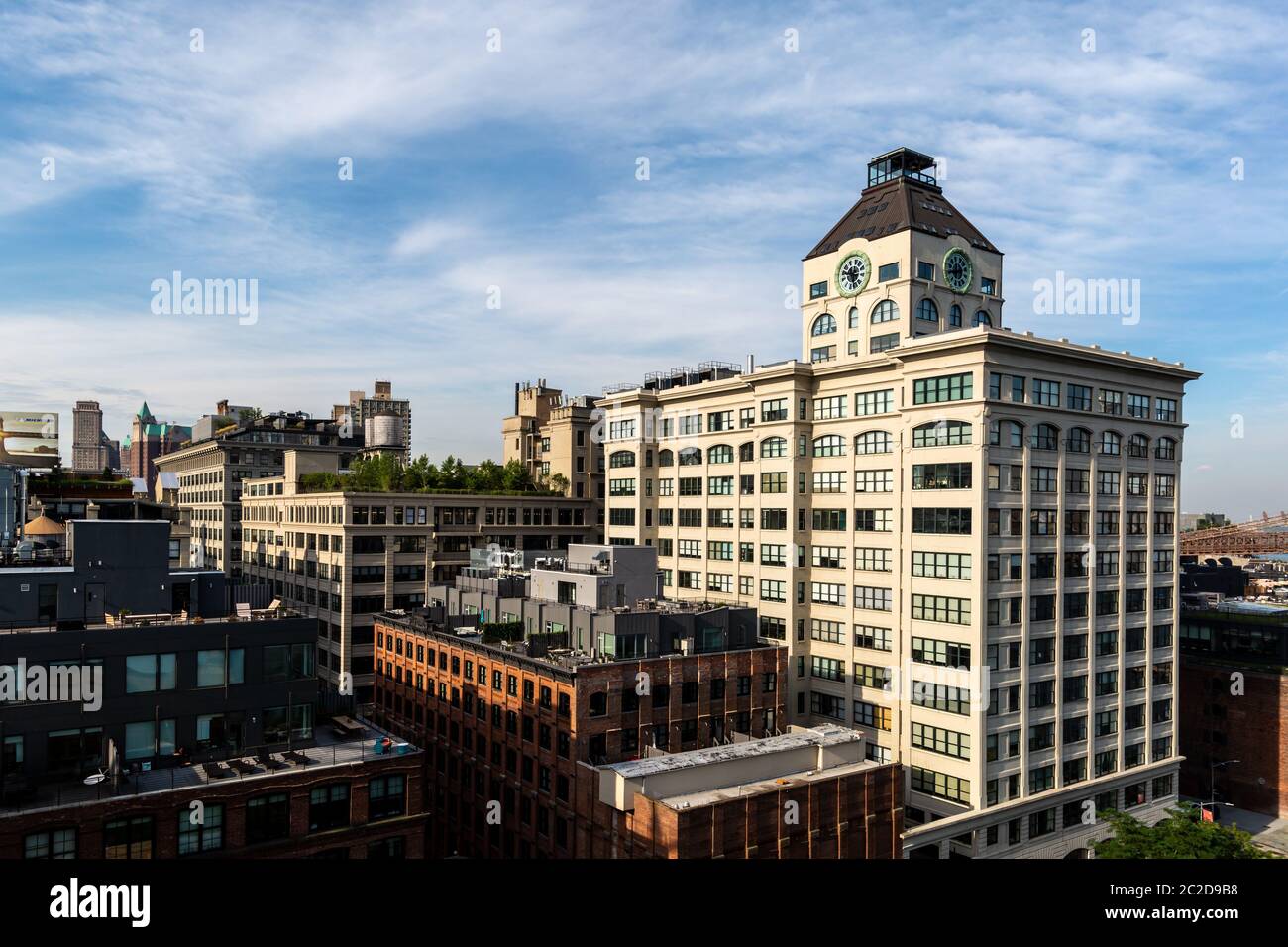 Brooklyn, NY / USA - JUL 31 2018: Historische Clock Tower Gebäude in Dumbo Stockfoto