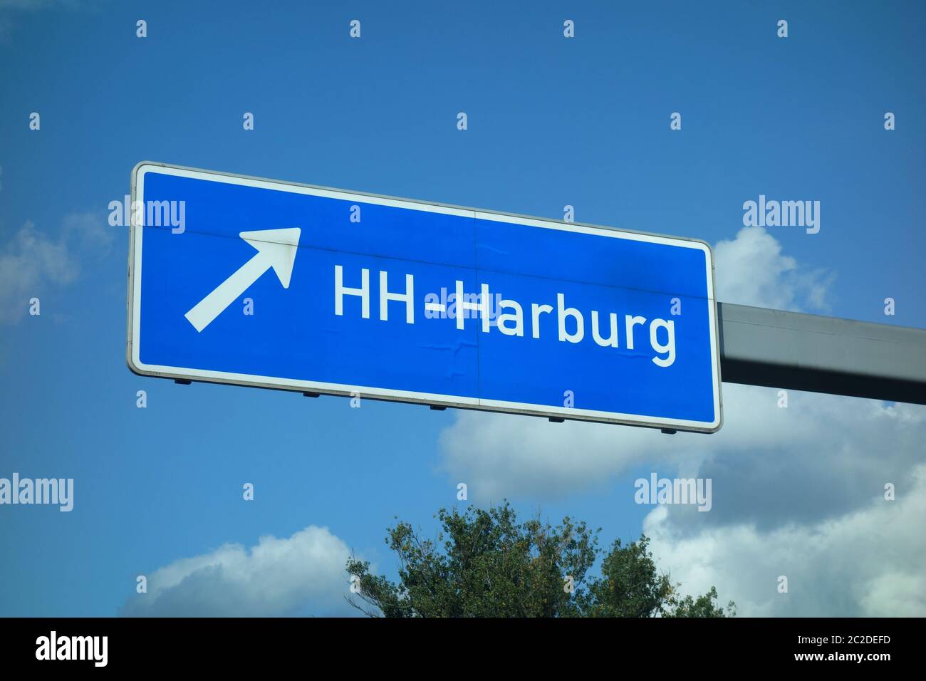 Bundes-Abfahrt Hamburg Harburg Stockfoto
