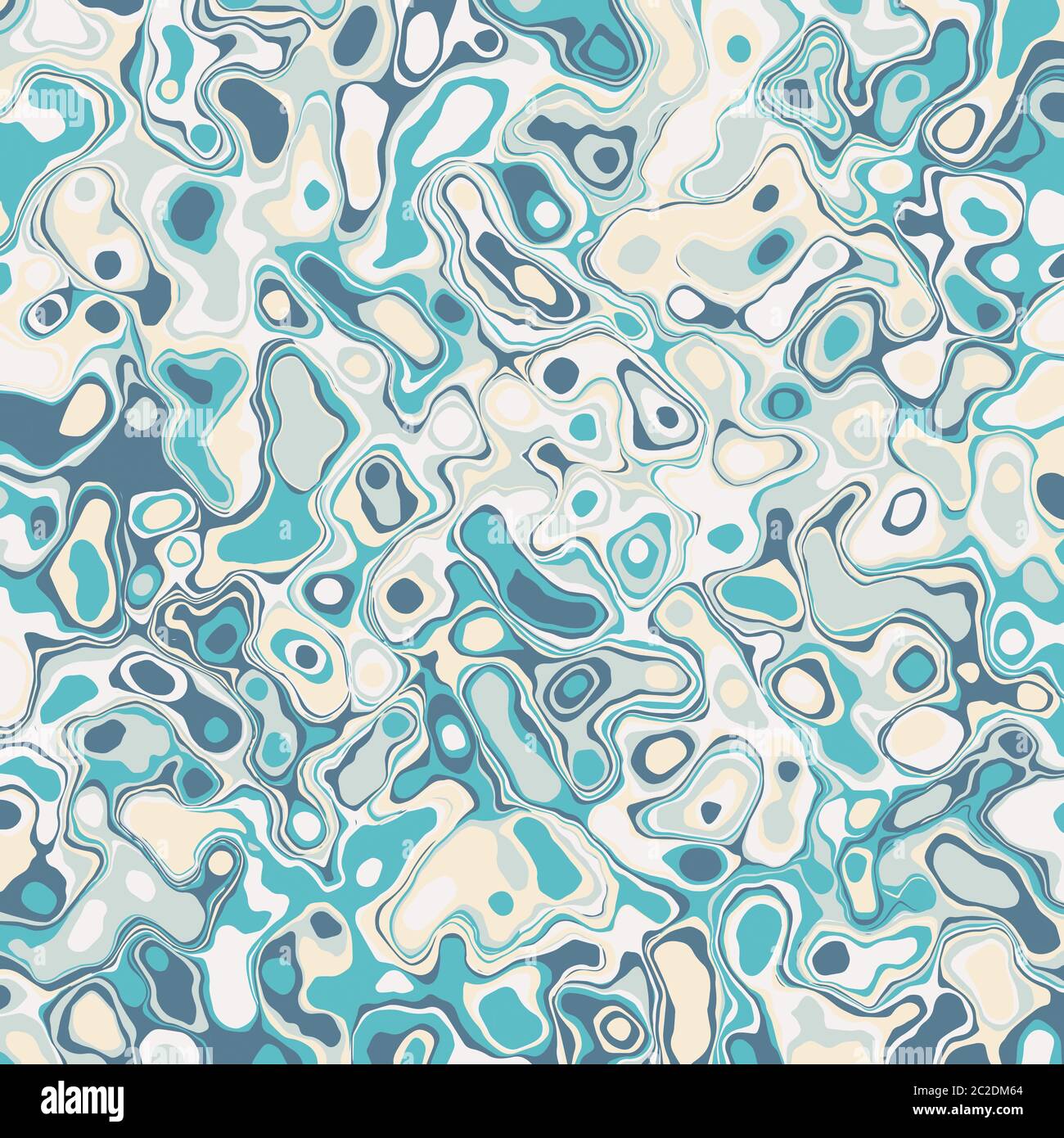 Kreative blau und türkisblau abstrakt Marmor Effekt Textur Hintergrund Stock Vektor