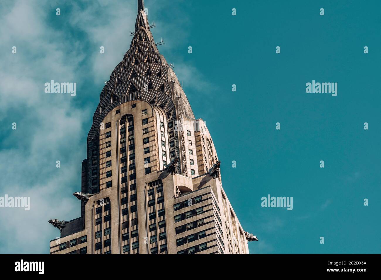 Nahaufnahme des Chrysler Building in Midtown Manhattan New York City Stockfoto