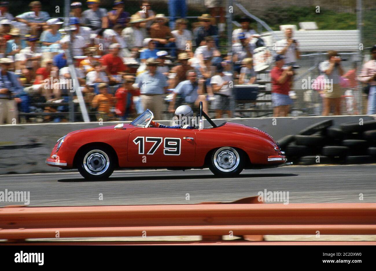 Porsche 365 Speedster bei den 1987 Monterey Historic Automobile Races Laguna Seca California. Stockfoto