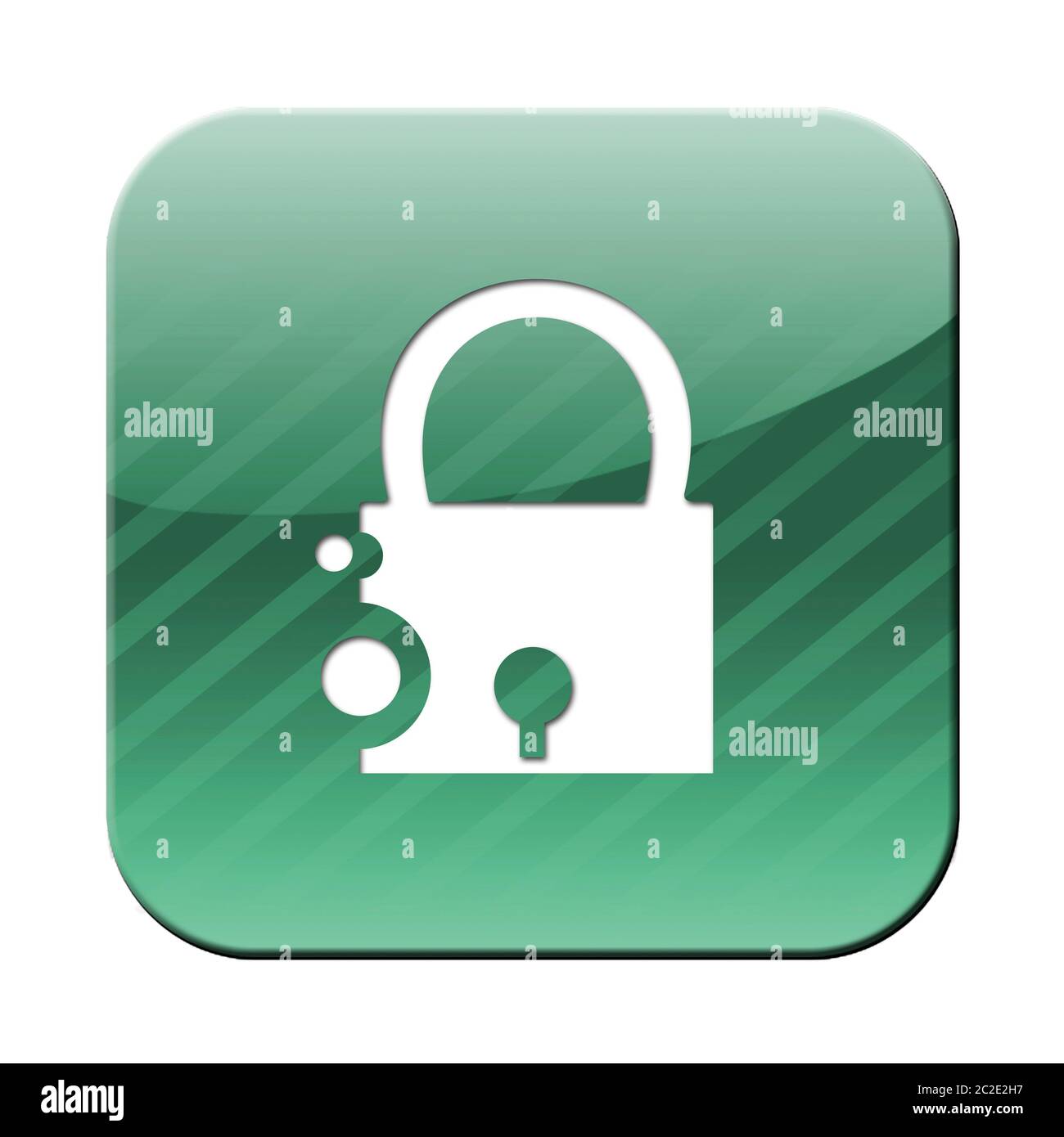 Ein Vorhängeschloss-Symbol - Sicherheitssymbol Stockfoto