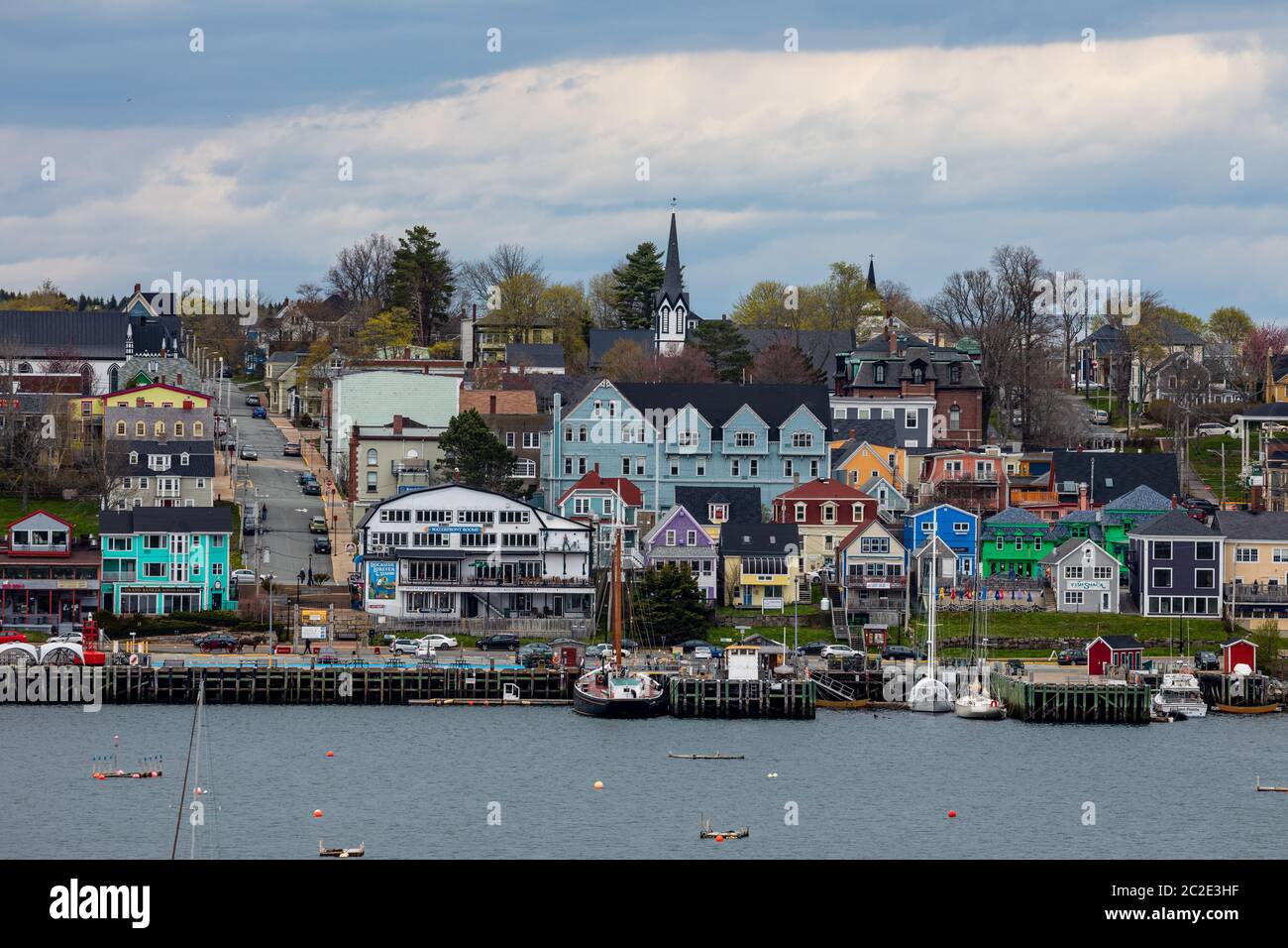 Die historische Stadt Lunenburg in Nova Scotia, Kanada Stockfoto