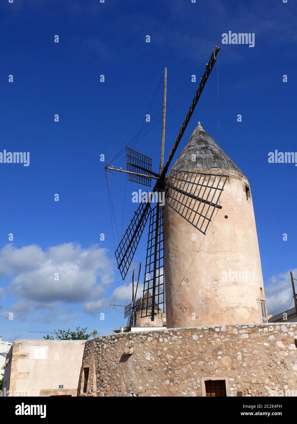 Windmühle von Palma de Mallorca Stockfoto