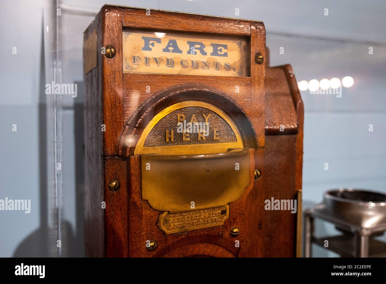 Ausstellung des New York Transit Museum in der Innenstadt von Brooklyn Stockfoto