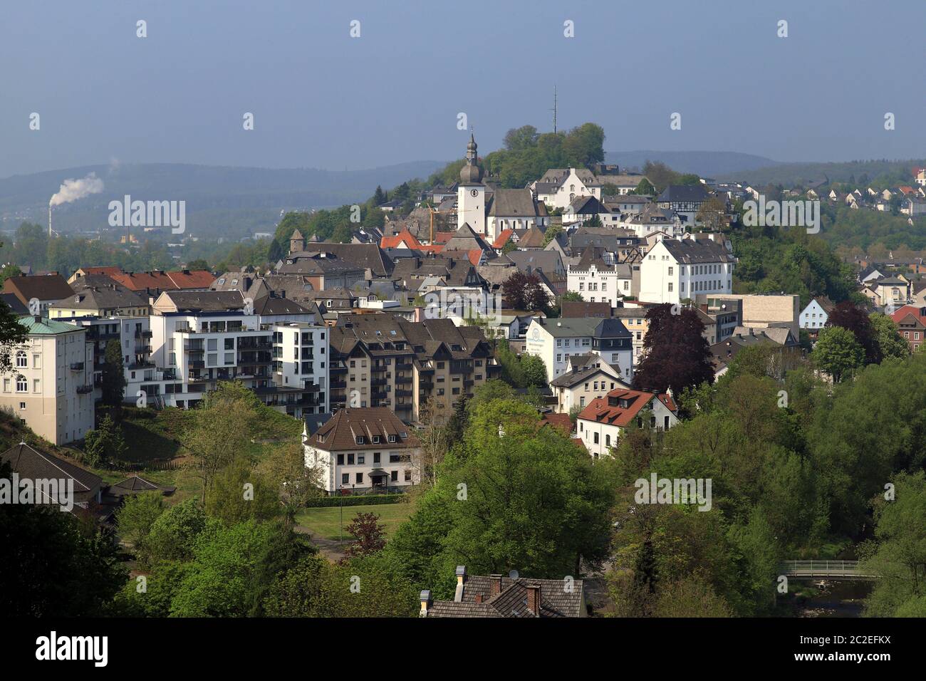 Blick auf Arnsberg auf die Ruhr, Altstadt, eine kleine Stadt in Deutschland, Nordrhein-Westfalen Stockfoto