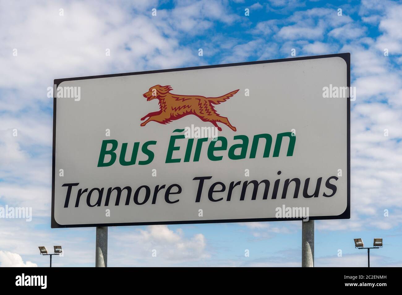 Bus Éireann Terminus in Tramore, County Waterford, Irland. Stockfoto