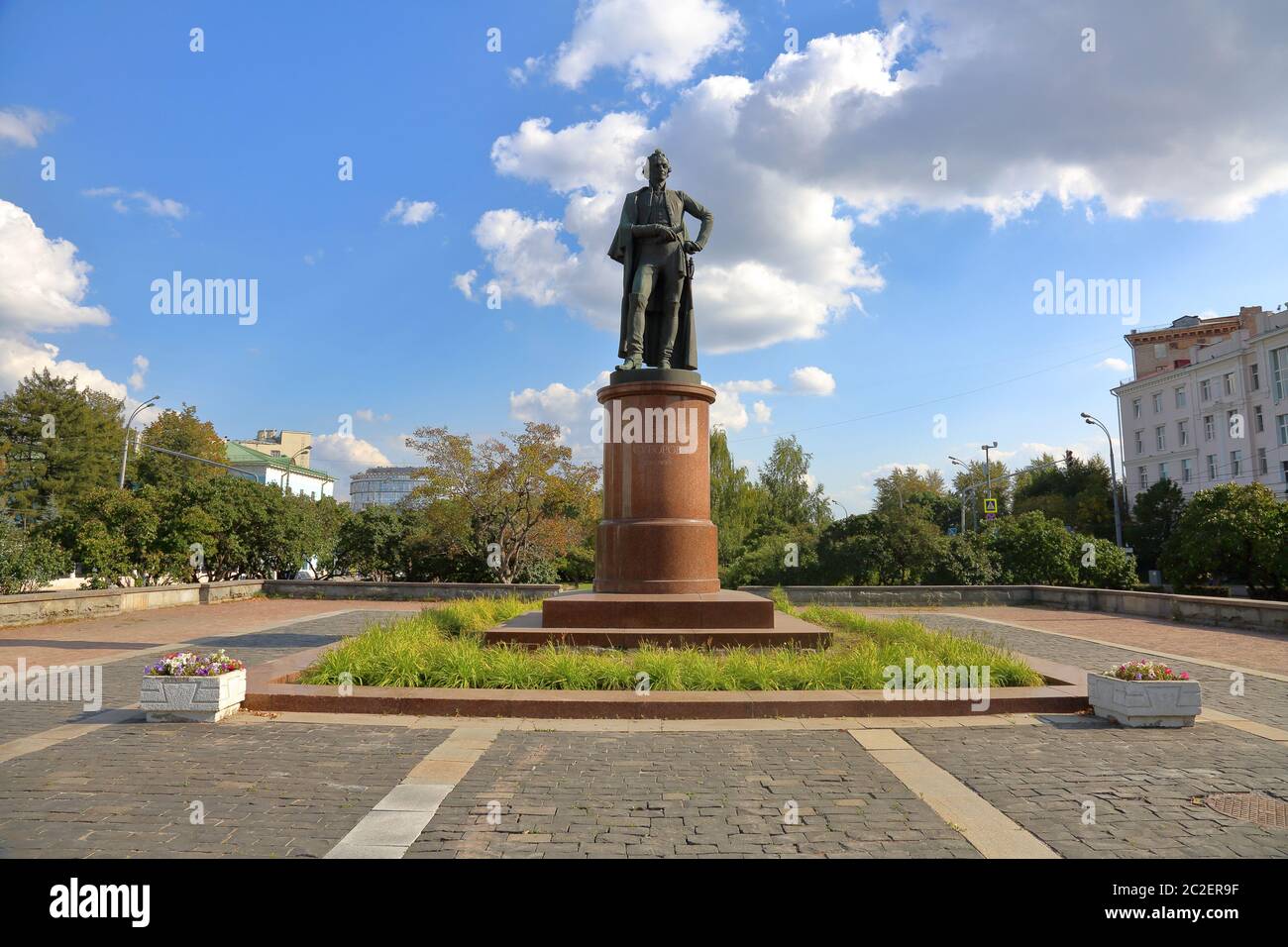 Denkmal Alexander Suworows, Moskau, Russland Stockfoto