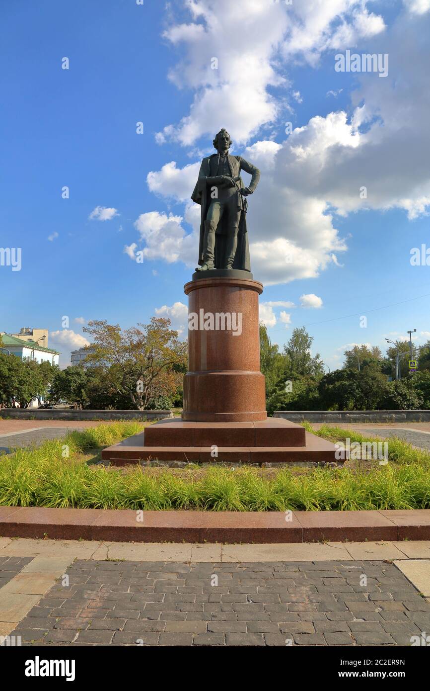 Denkmal Alexander Suworows, Moskau, Russland Stockfoto
