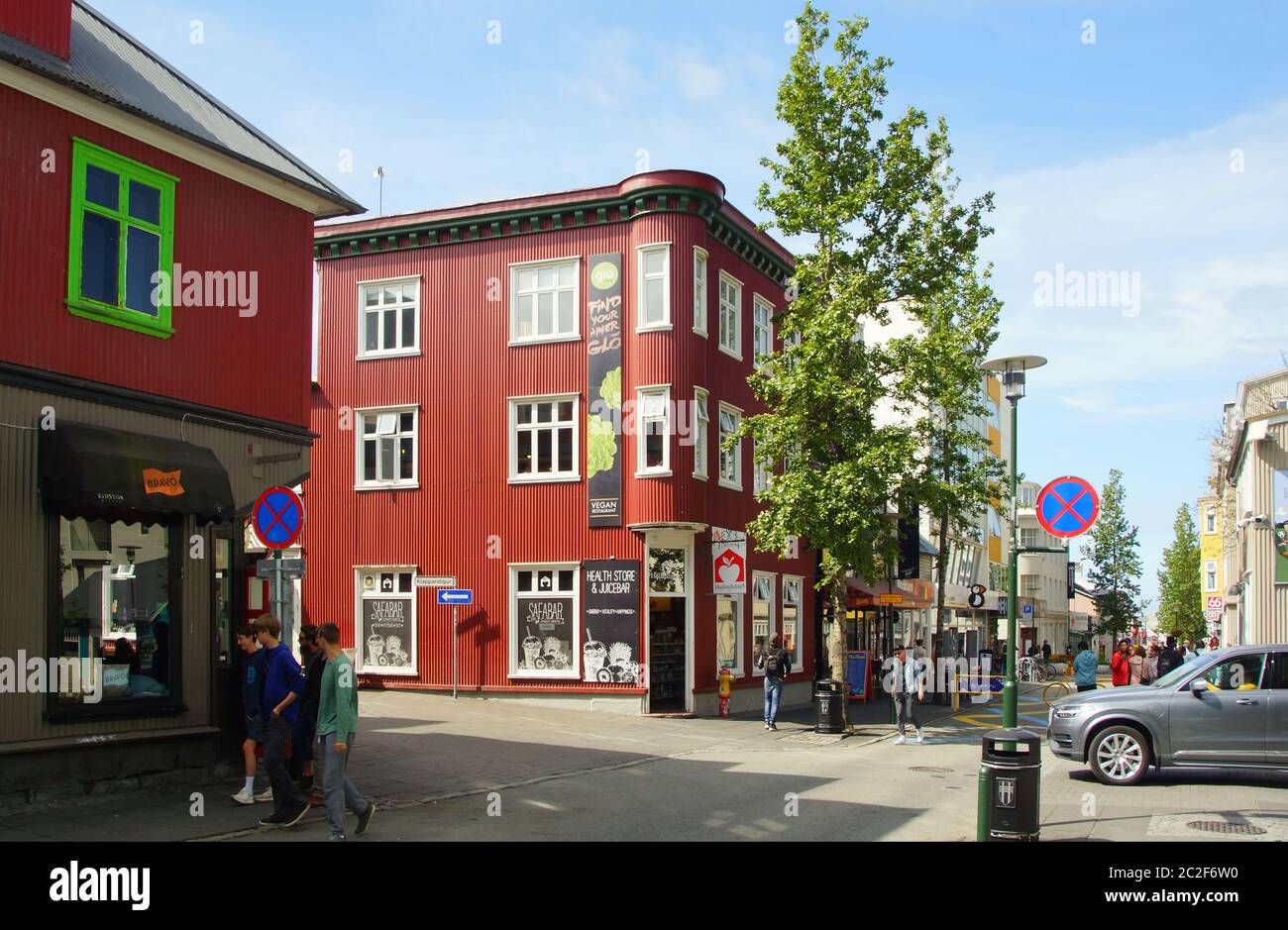 Sommer sonnigen Tag und Spaziergang in der Altstadt Stockfoto