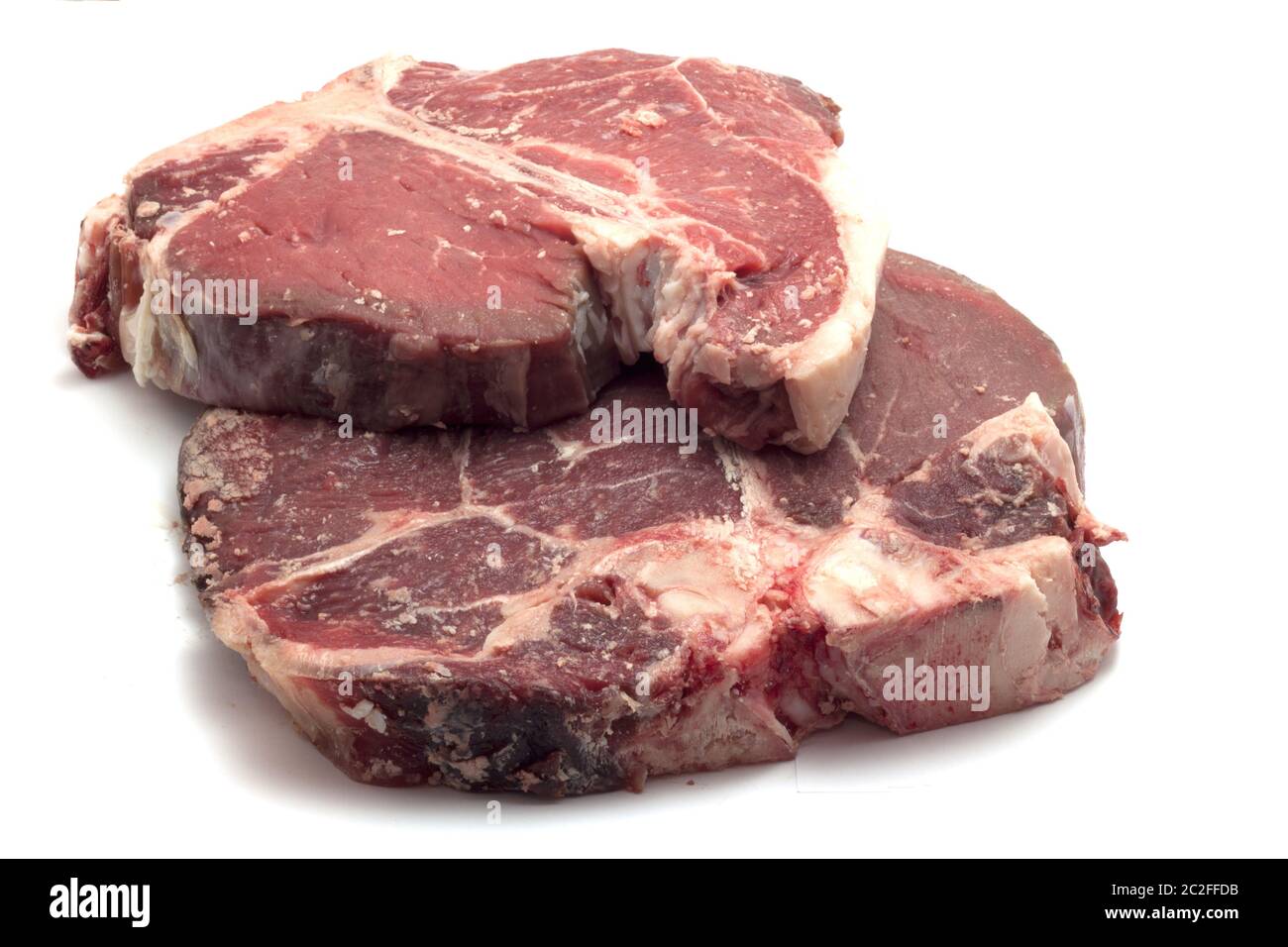 Fleischstück mit florentinischen Knochen Kosten Stockfoto