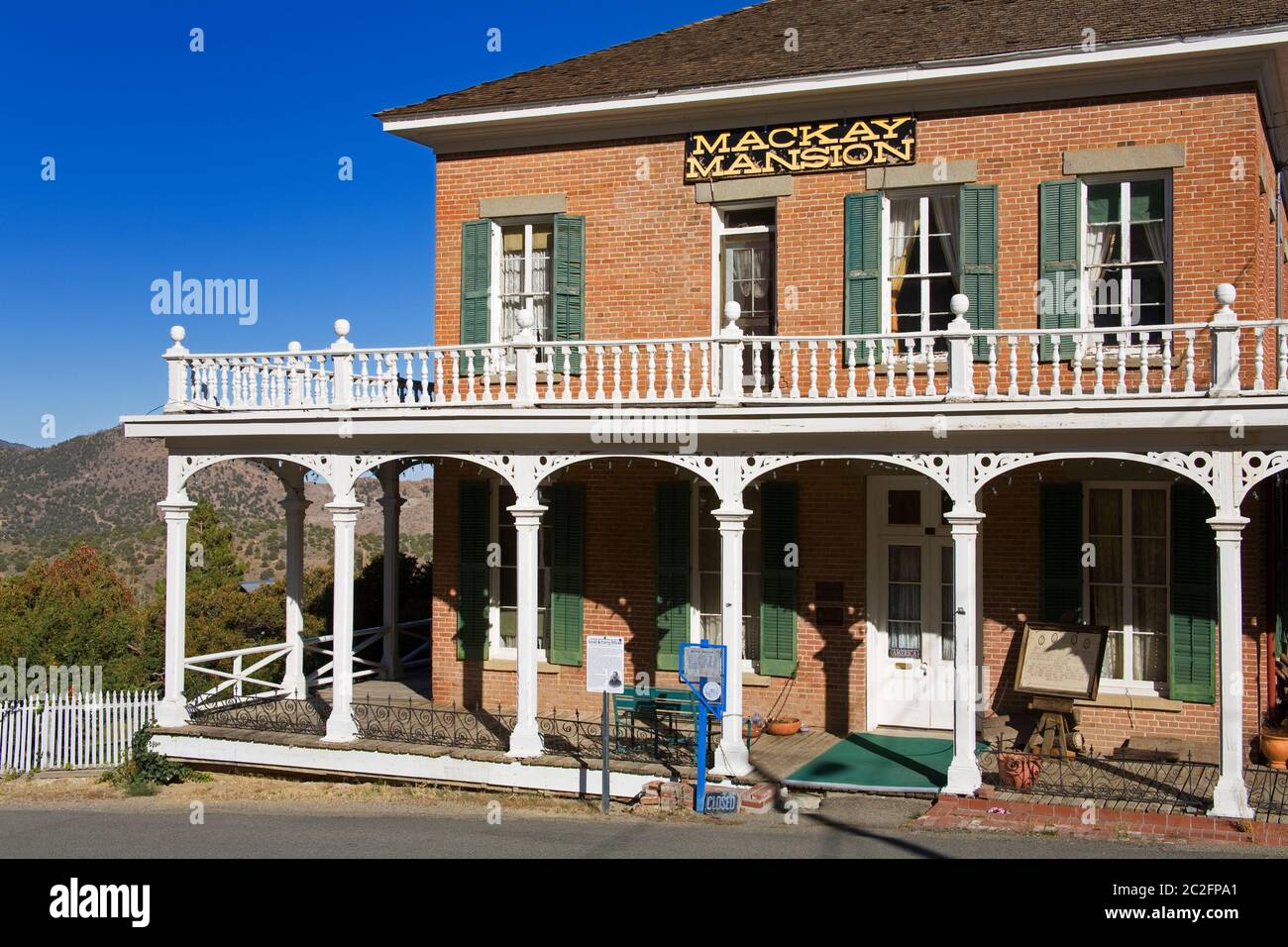 Mackay Mansion in Virginia City, Nevada, USA Stockfoto