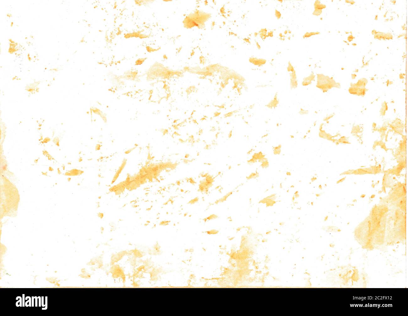 Mit Aquarellstiften handbemalt einfacher Aquarellhintergrund in braun und orange Farbe waschen Stockfoto