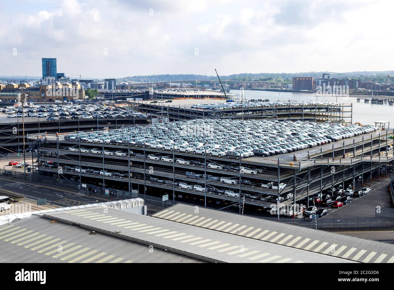 England, Hafengebiet Southampton Stockfoto