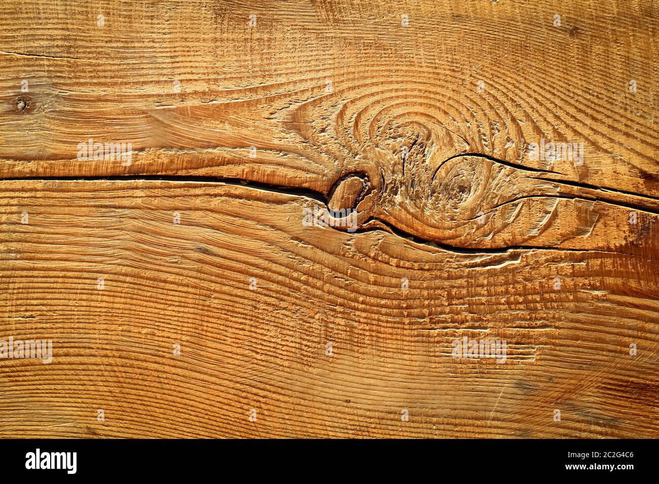 Die braune Holzstruktur mit natürlichen Mustern, Textur, Natur Stockfoto