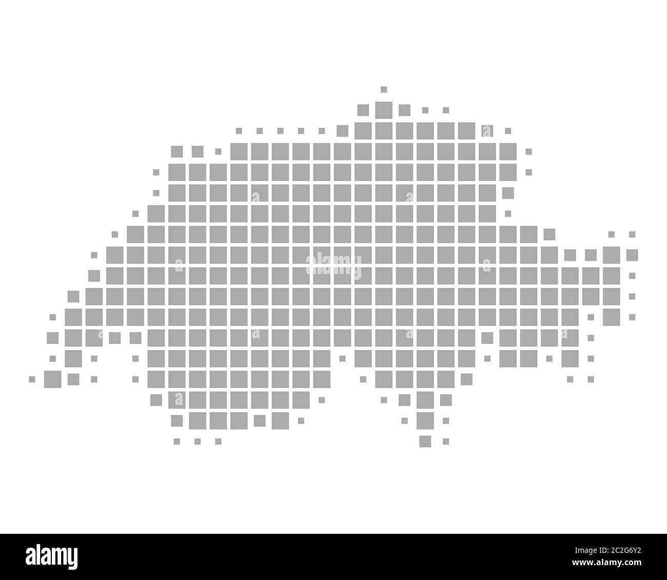 Karte der Schweiz Stockfoto