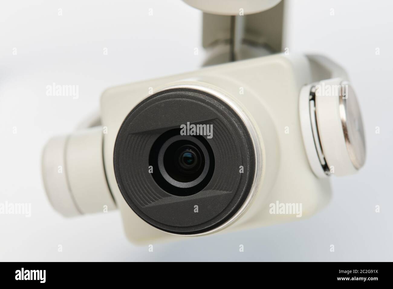 Nahaufnahme der Digitalkamera mit Gimbal-Stabilitätskontrolle Stockfoto