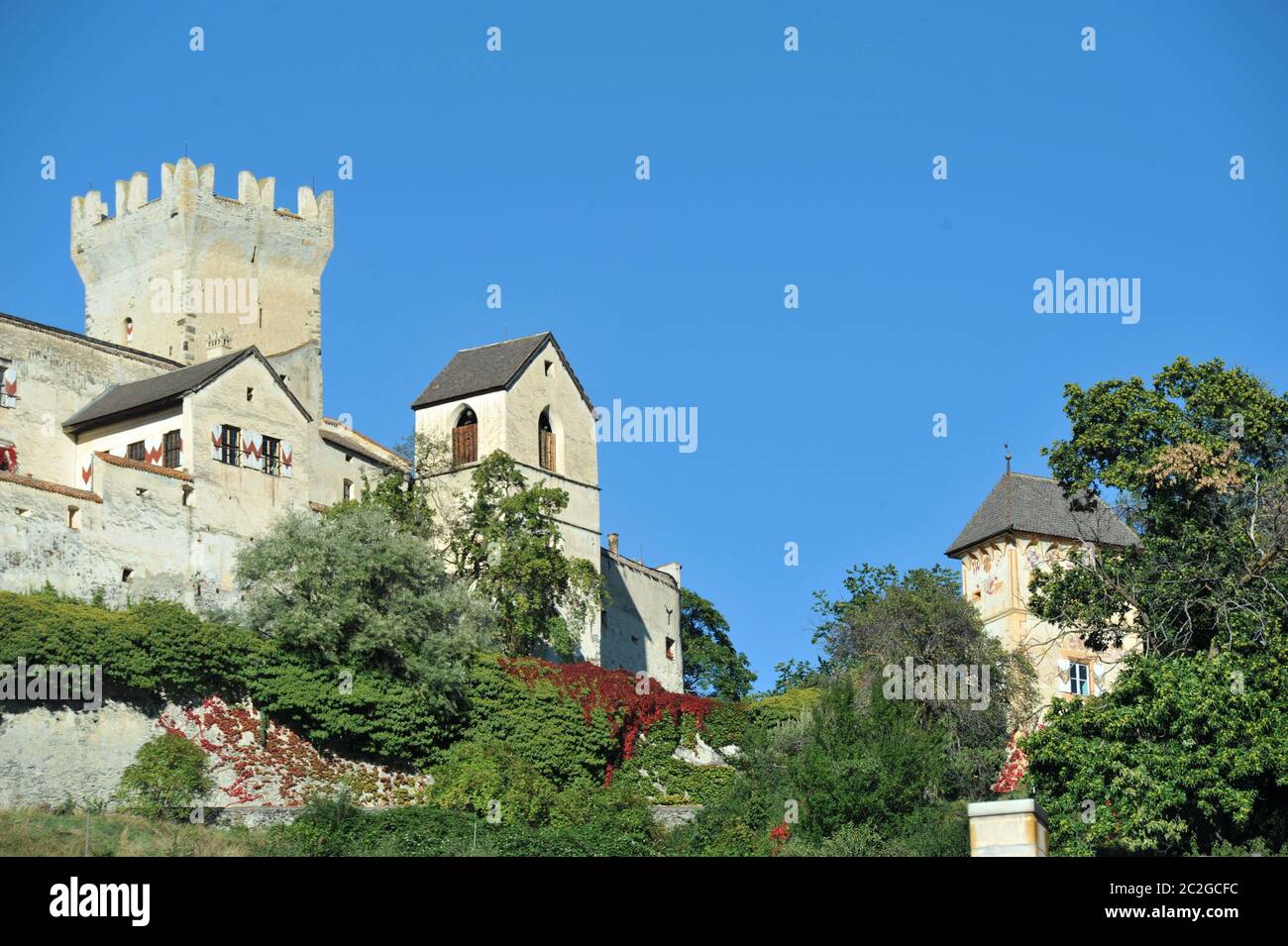 Churburg Castel Coira in Schluderns Stockfoto