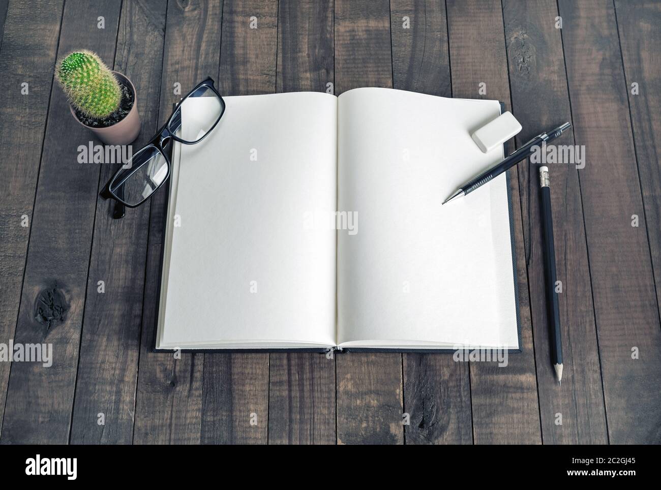 Sketchbook, Schreibwaren und Bürobedarf Stockfoto