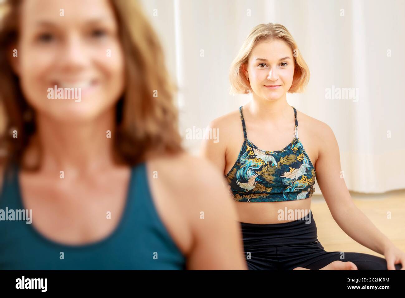 Yoga-Kurs Entspannung Pose Stockfoto