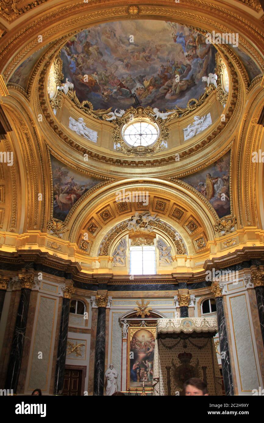 Der königliche Palast von Madrid, Spanien Stockfoto