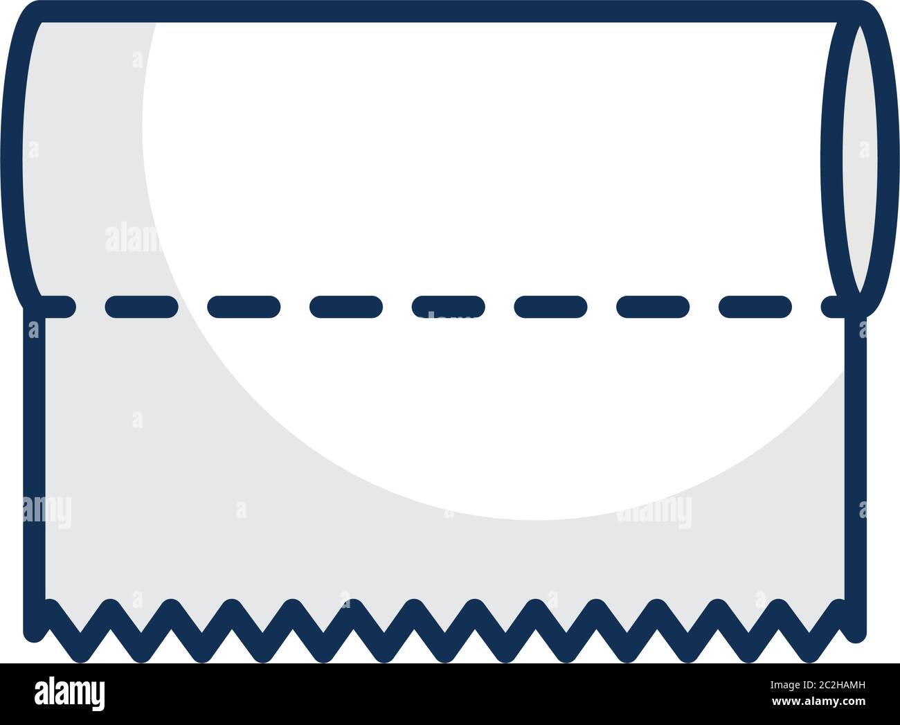 Papierhandtücher Symbol Auf Weißem Hintergrund, Linienfüllstil,  Vektorgrafik Stock-Vektorgrafik - Alamy