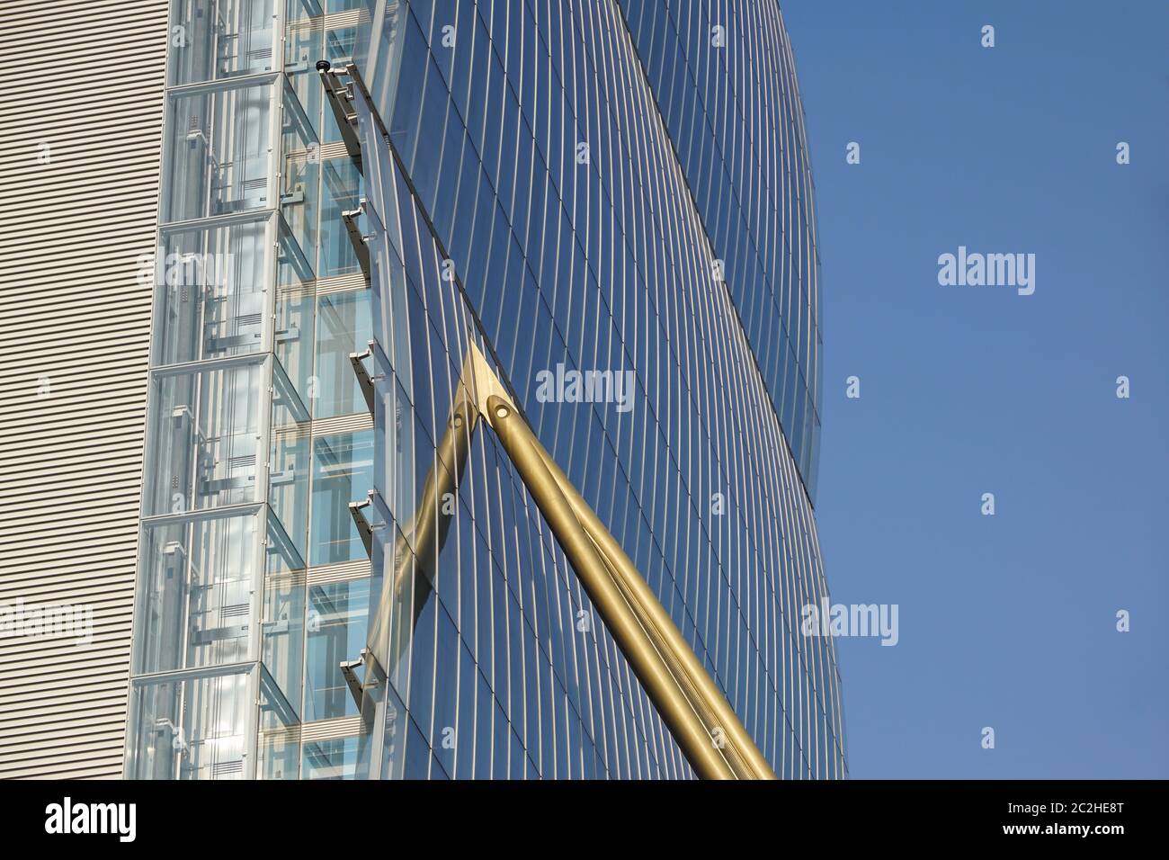 CITYLIFE, MAILAND, ITALIEN - Januar 13, 2019 - Allianz Turm wurde vom Architekten Isozaki ist eines der Symbole der Moderne und die Erneuerung der c Stockfoto