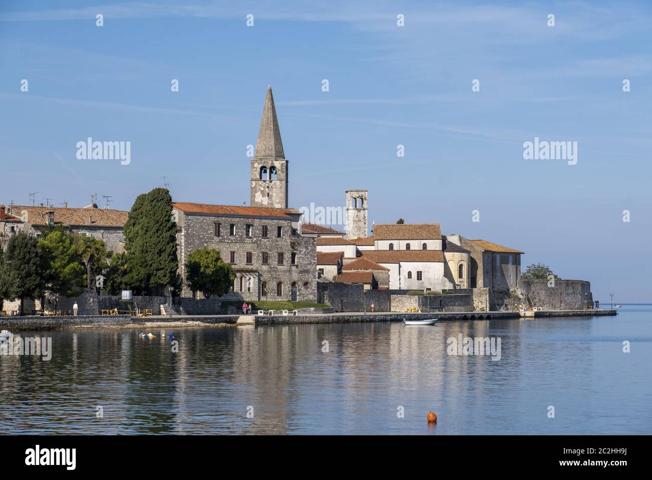 Porec, Altstadt mit der Euphrasius-Basilika Stockfoto