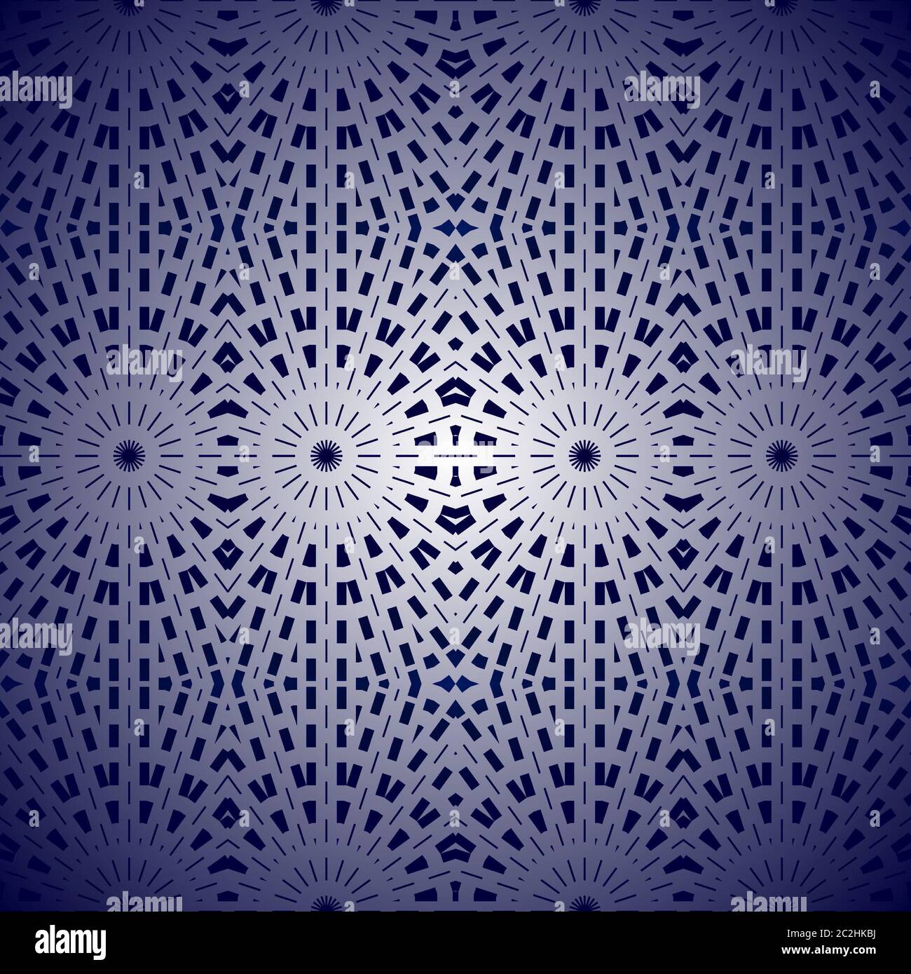 Regelmäßige konzentrische Kreise Muster dunkelblau Flieder schimmern Stockfoto