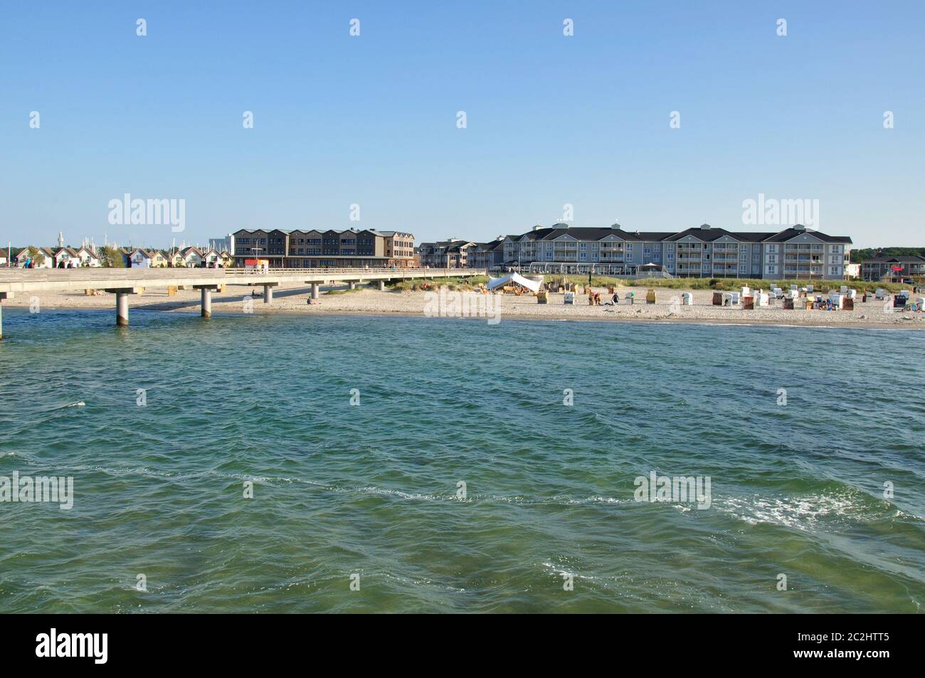 Ostseestrand Heiligenhafen Stockfoto