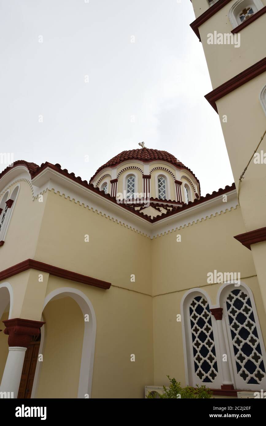 Eine Kirche in Georgioupolis auf Kreta in Griechenland Stockfoto