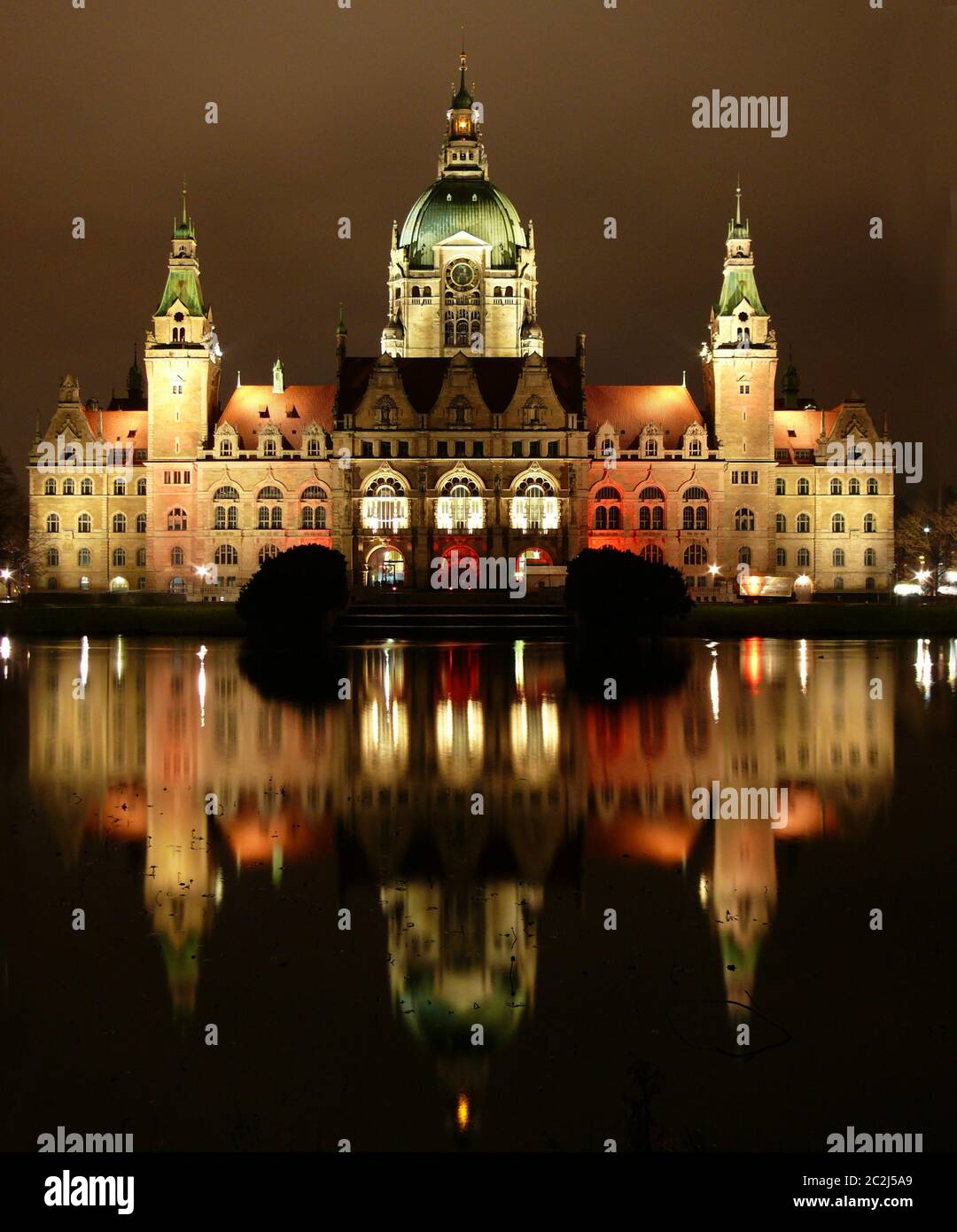 Neues Rathaus in Hannover Stockfoto