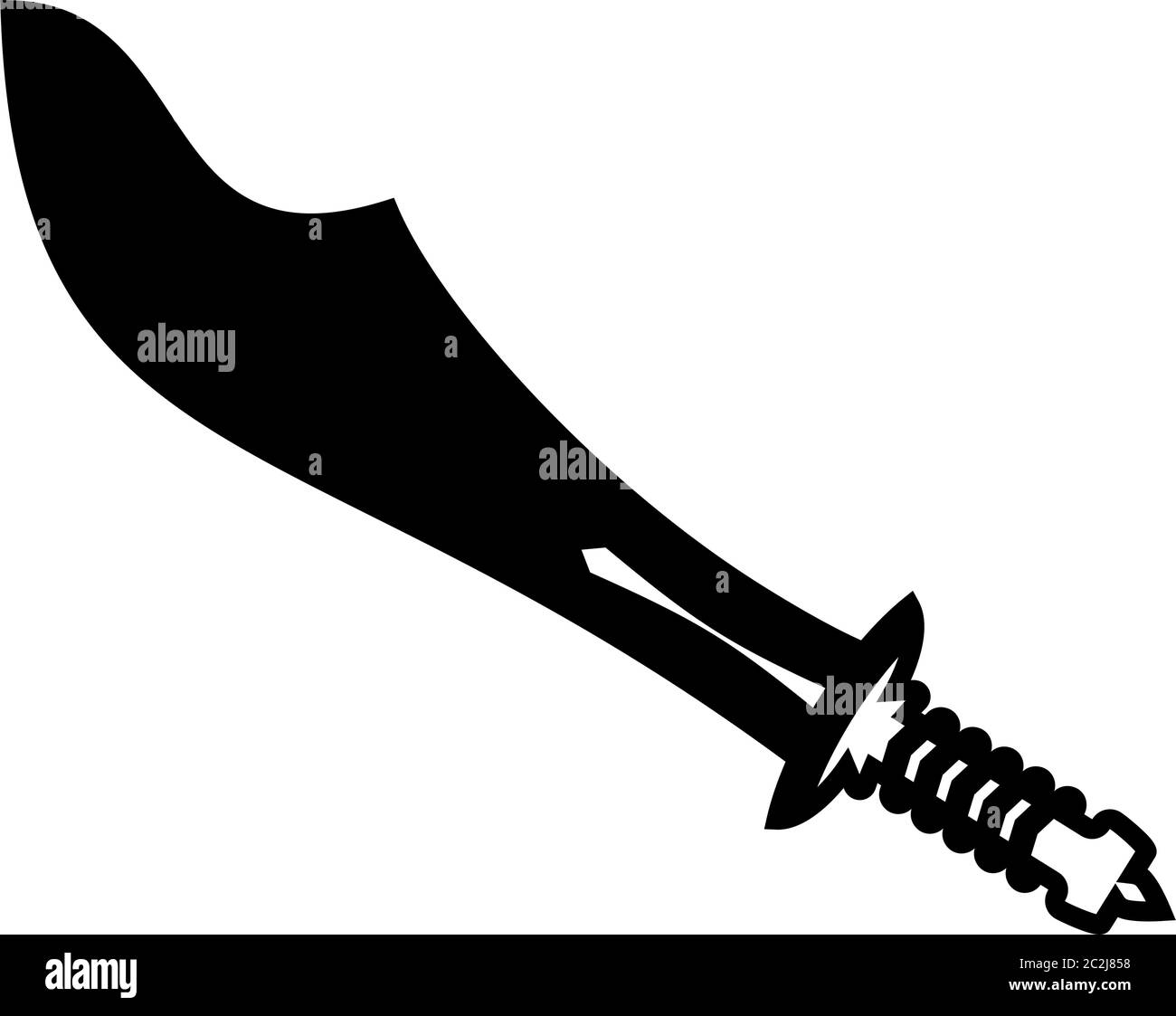 Schwert Symbol, Schwert Vektor Kunst Illustration Stock-Vektorgrafik - Alamy