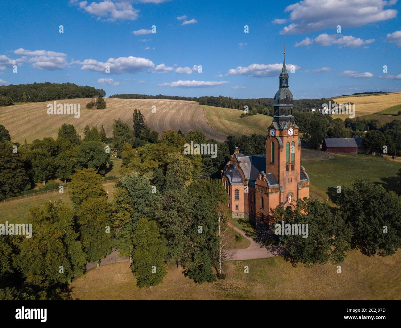 Lutherkirche Harthaus Chemnitz Sachsen Stockfoto