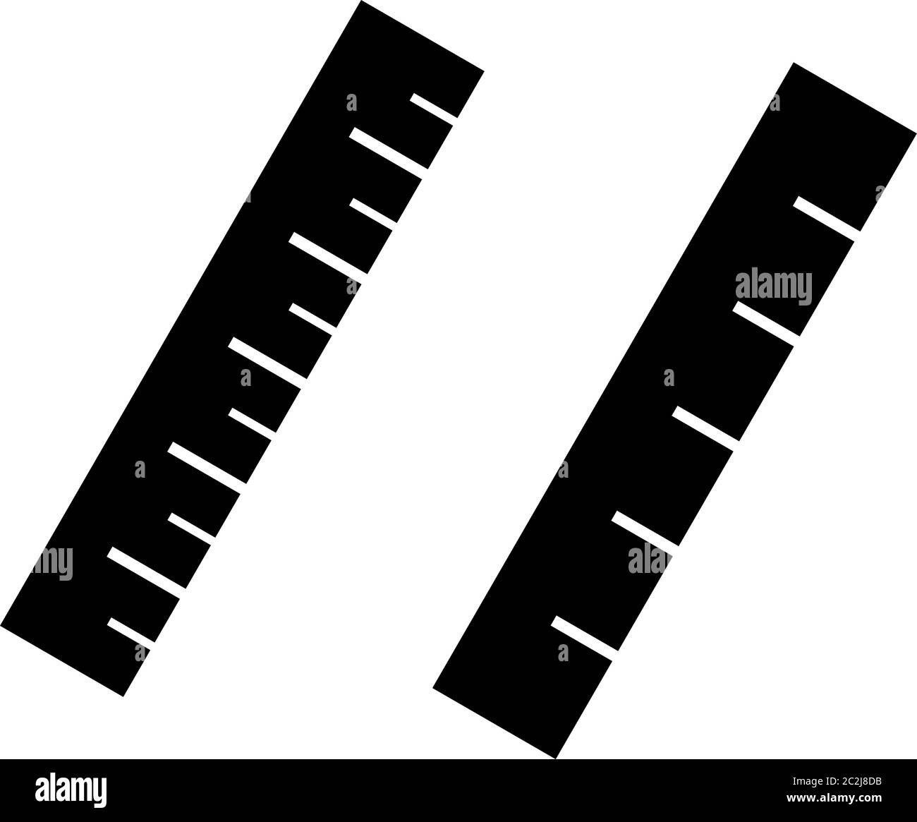 Lineal Symbol Lineal Massstab Symbol Vektor Kunst Illustration Stock Vektorgrafik Alamy