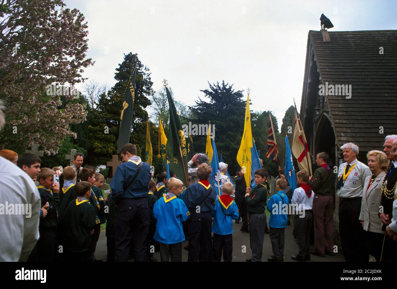 All Saints Banstead Surrey Youth Service Brownies Cubs Guides & Scouts Stockfoto