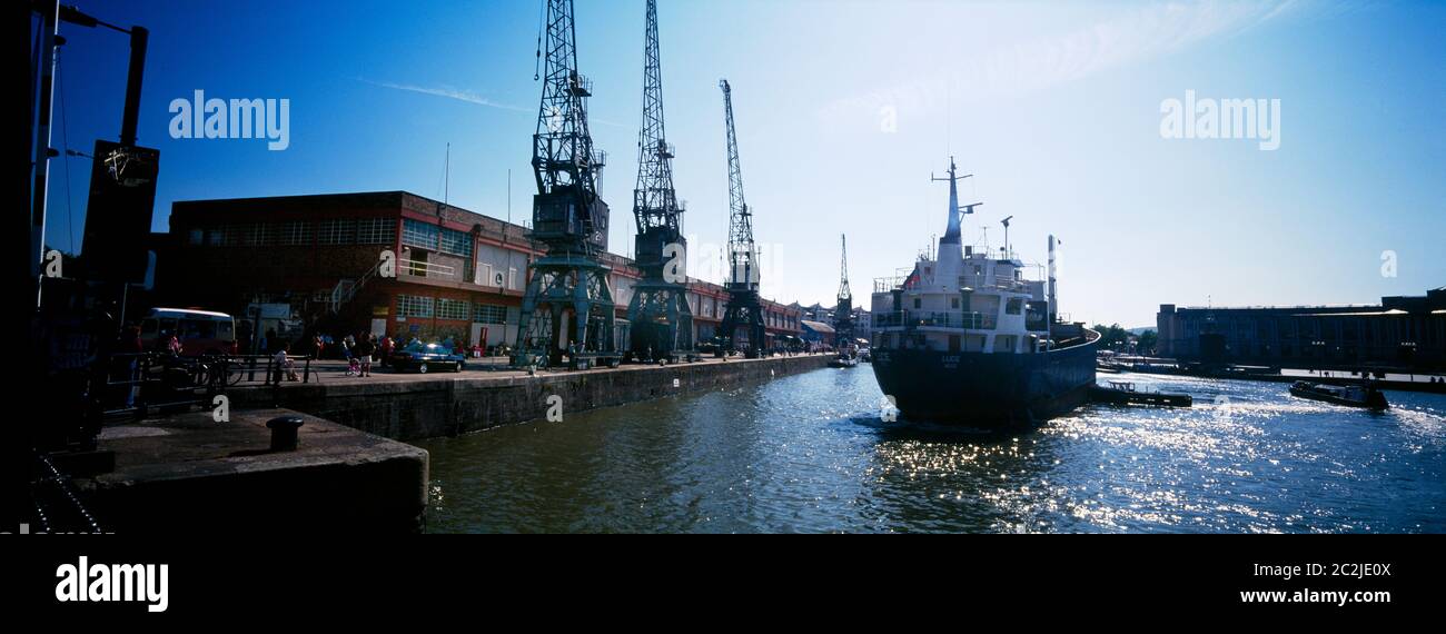 Bristol Avon England Banana Boot von Belize in Docks Stockfoto