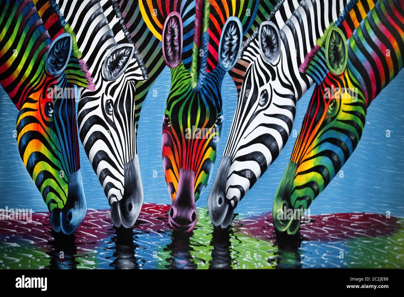 Bild mit dem Bild afrikanischer Tiere Stockfoto