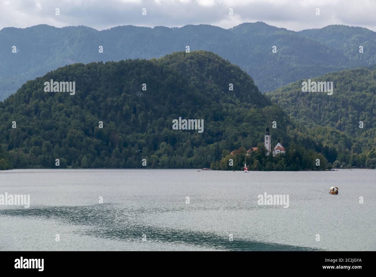 Bled See-Veldes See, Slowenien Stockfoto