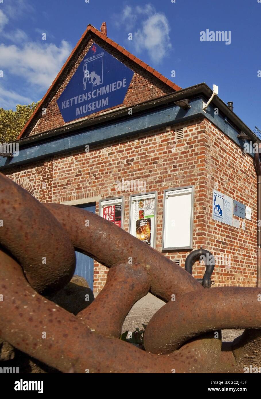 Kette Forge Museum, Froendenberg, Ruhrgebiet, Nordrhein-Westfalen, Deutschland, Europa Stockfoto