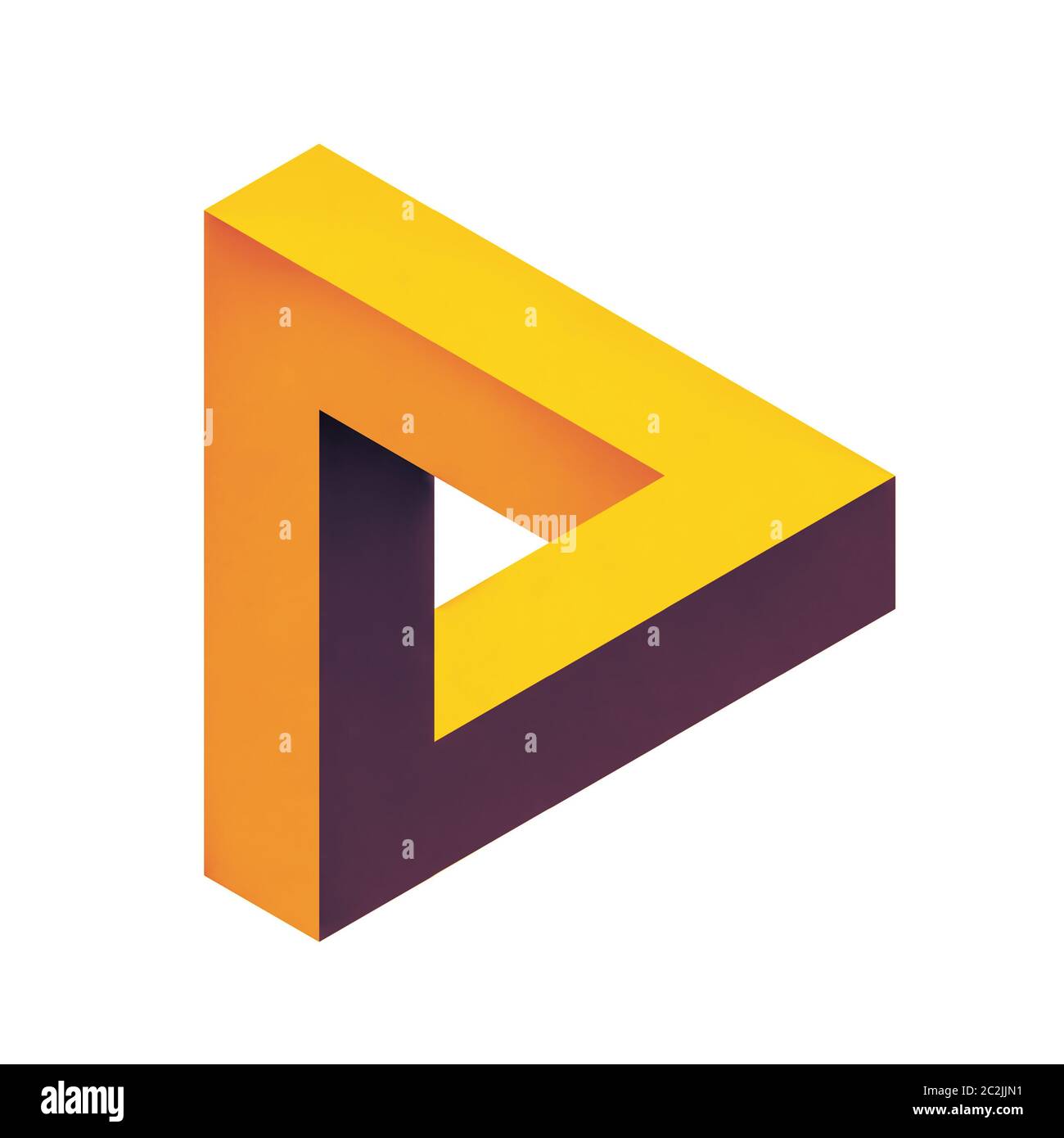 penrose Endless Loop Dreieck Stockfoto