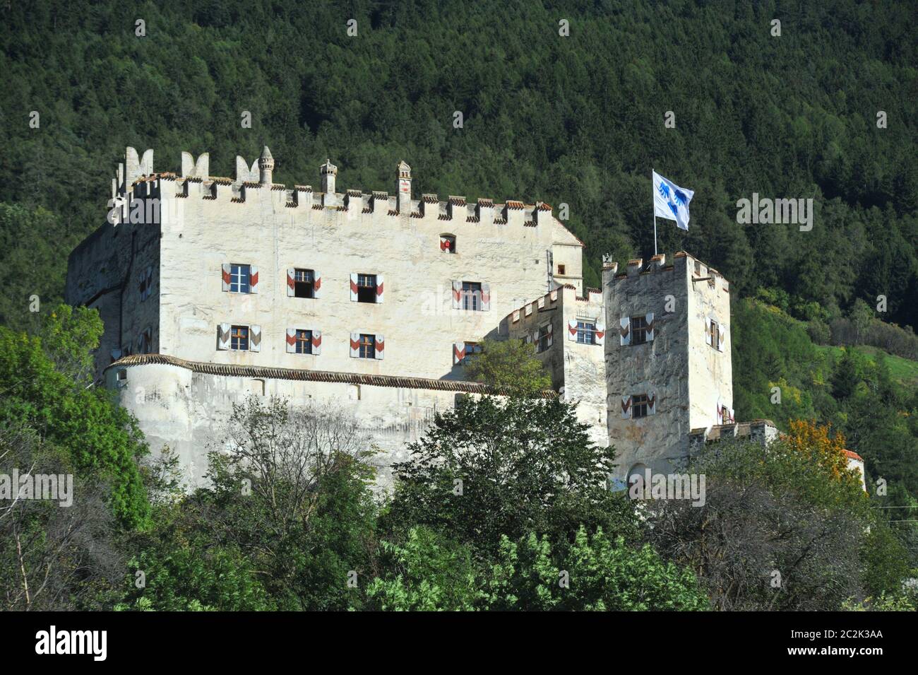 Churburg Castel Coira in Schluderns Stockfoto