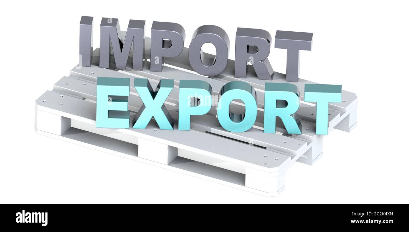 Export- und Importländer Stockfoto
