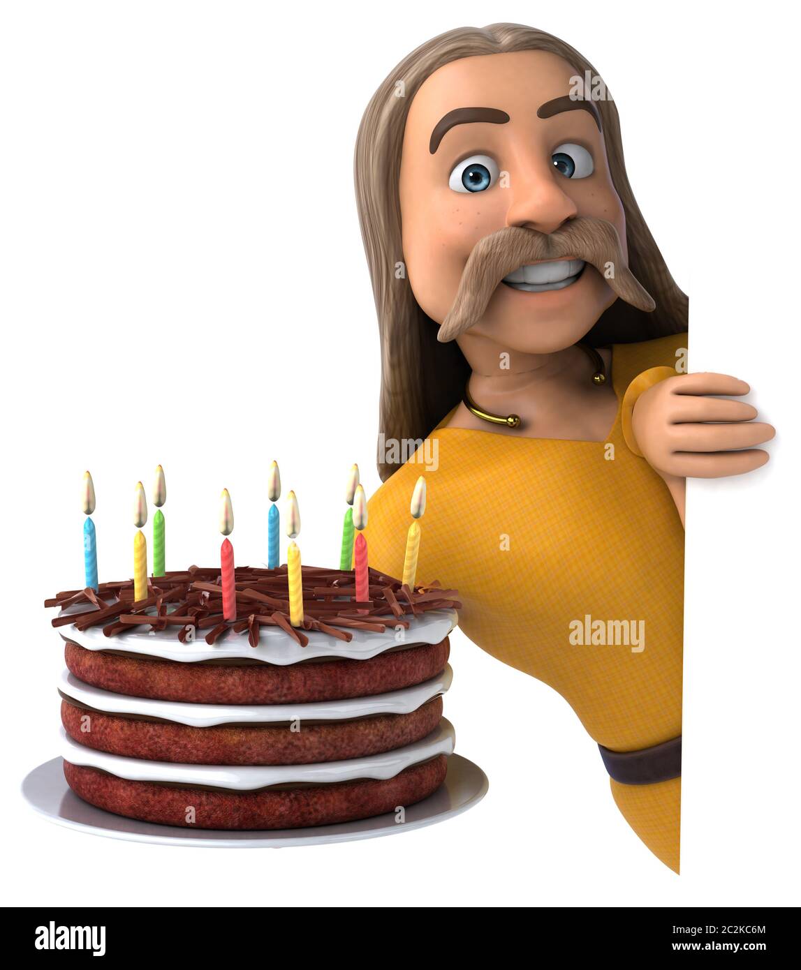 Spaß gaulois - 3D-Darstellung Stockfoto