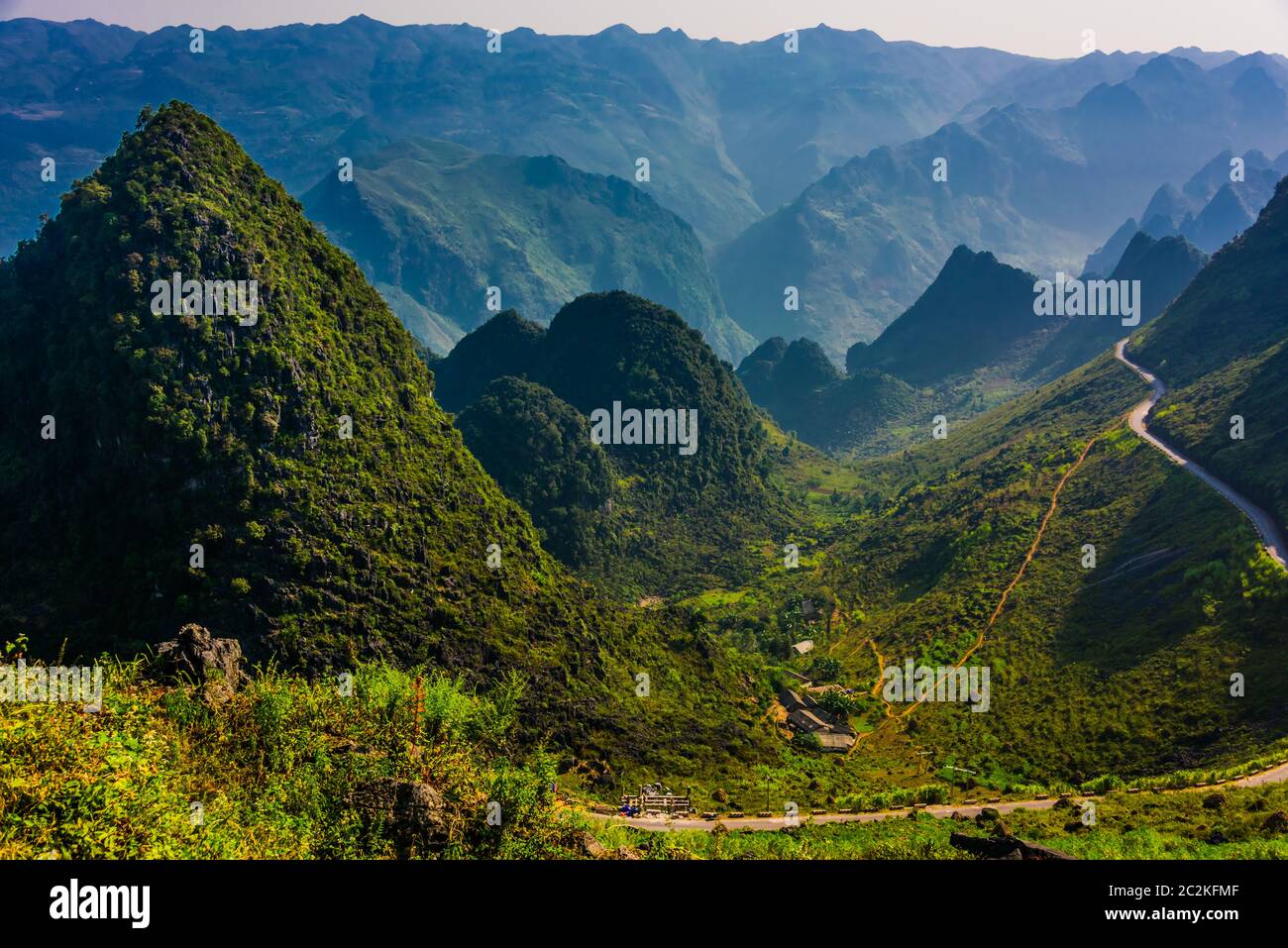 Landscape view of Ha Giang Province, Vietnam. Stockfoto