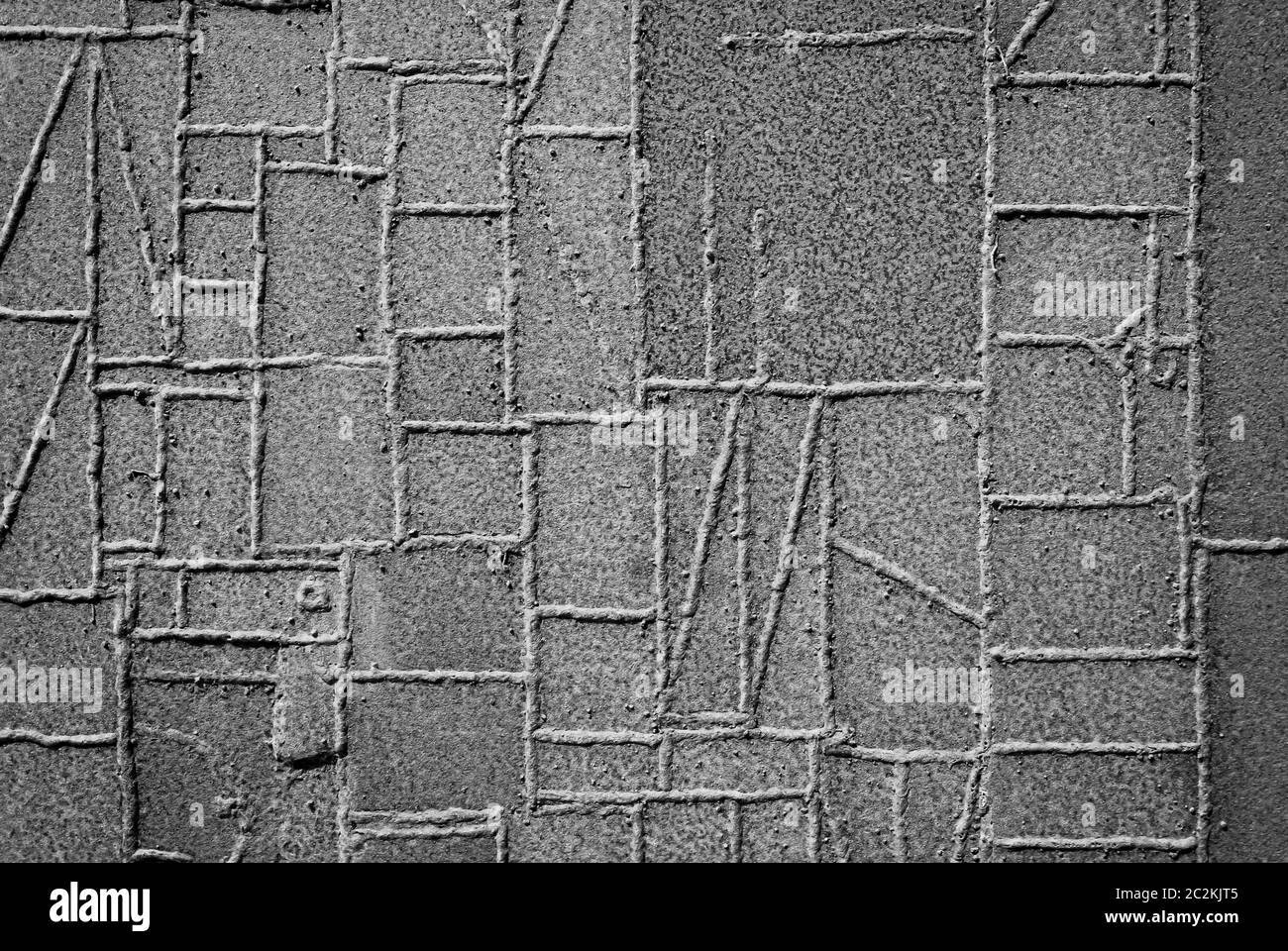 Eine rostige Metallstruktur, Textur aus rostigem Metall Stockfoto