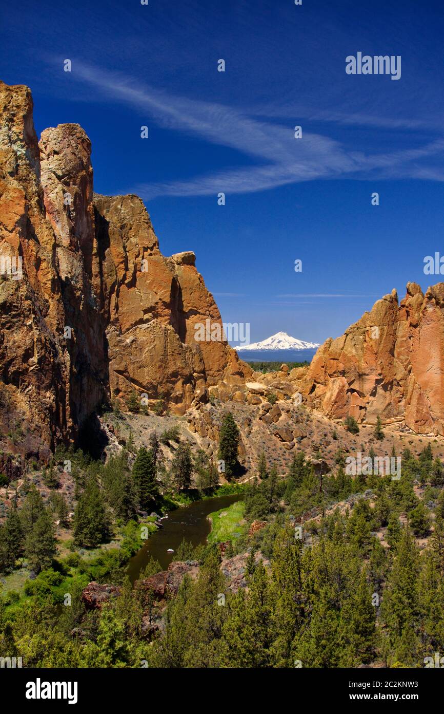 Smith Rock State Park, Terrebonne, Oregon USA Stockfoto