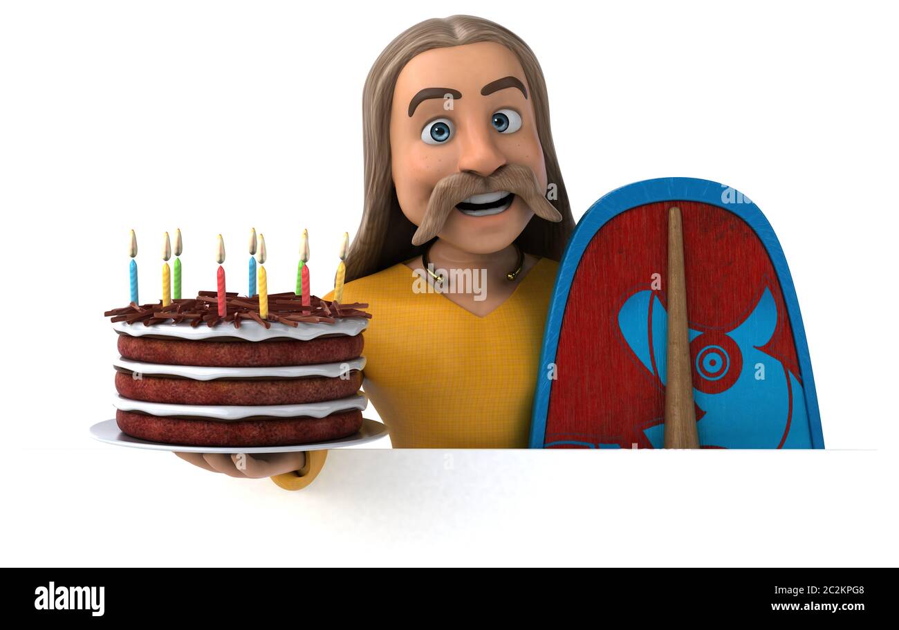 Spaß gaulois - 3D-Darstellung Stockfoto