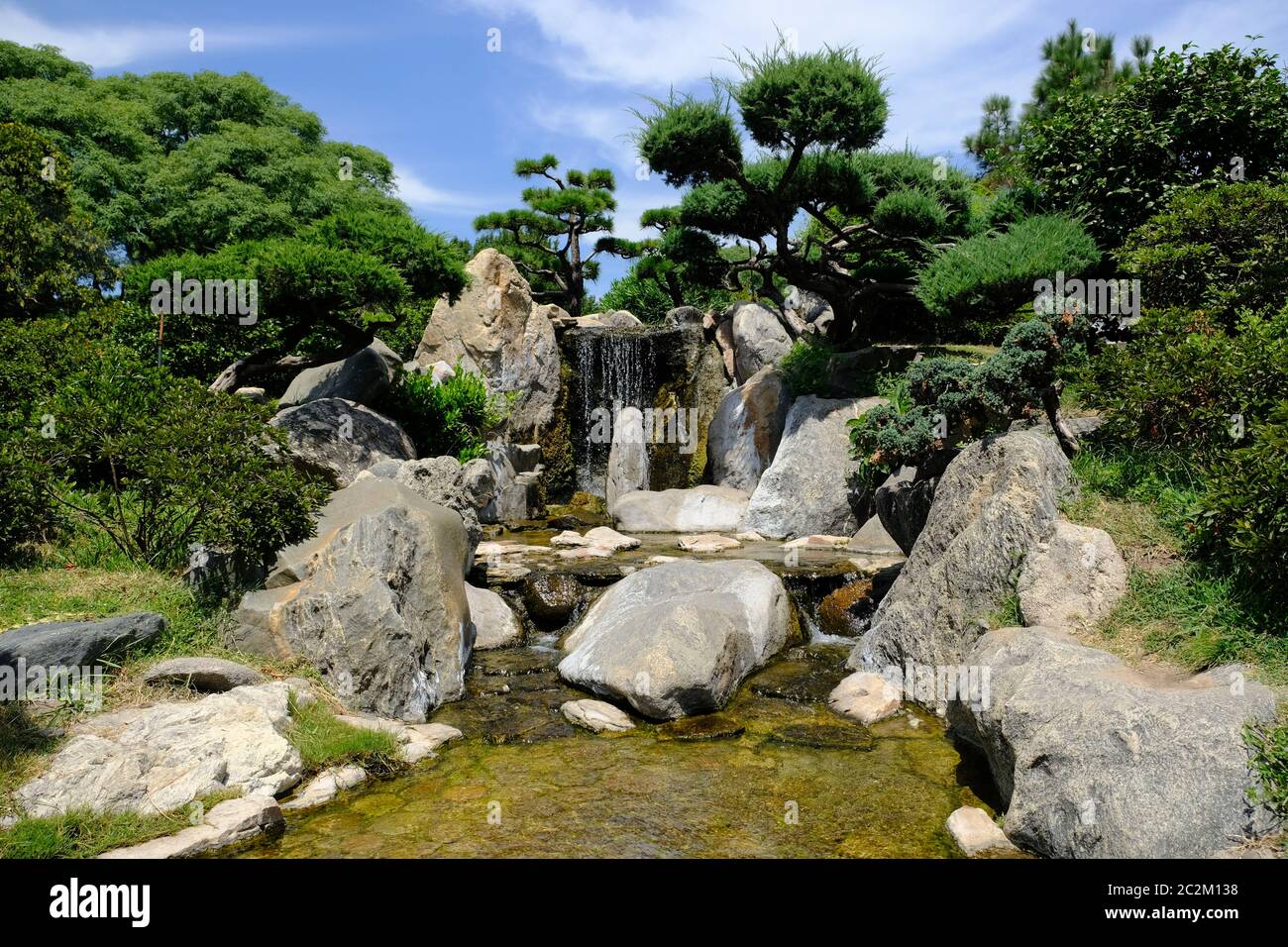 Argentinien Buenos Aires - Cascade Landschaft in Park Bosques de Palermo - Palermo Woods Stockfoto